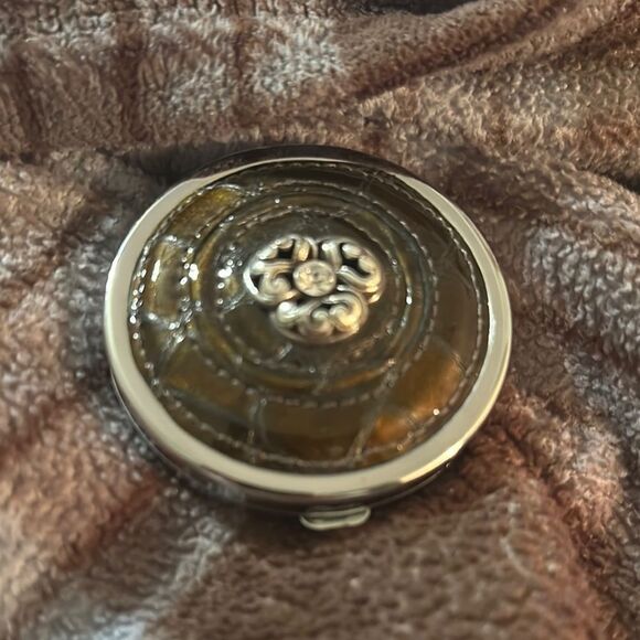 NWT Brighton Silvet Compact Mirror Dual Mirror~serene rose - Picture 1 of 4